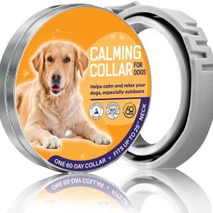 Calming Dog Collar 25 Inches – Adjustable Calming Collar for Dogs – Dog Anxiety Relief Collar – Waterproof Pheromone Dog Collar – Dog Calming Collar 100% Natural and Safe