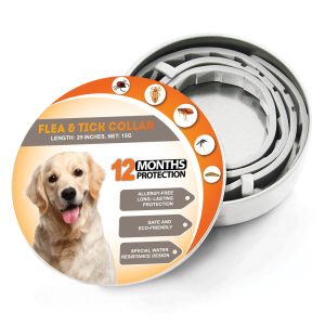 Flea Collar for Dogs 25 Inches – Waterproof Dog Flea Collar – Flea Treatment for Dogs Small, Medium, Large Sizes Dog Flea Collars – 12-Months Dog Flea Collars Durable Protection