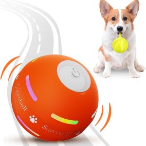 Activated Automatic Rolling Ball Toys for/Small/Medium/Large Dogs,USB Rechargeable