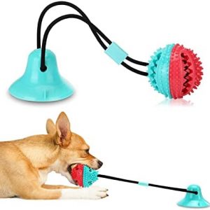 Interactive Dog Toy: Tug Rope, Teeth-Cleaning Ball, Suction Cup Chew